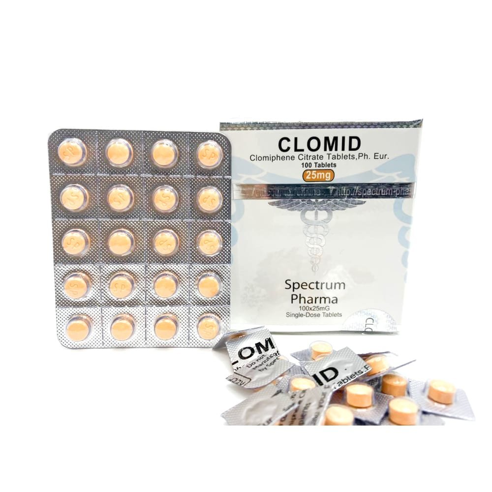 Clomid 25mg pack of 100 tablets Spectrum Pharma