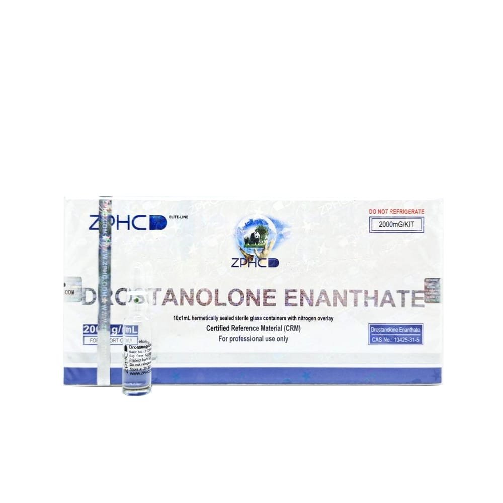 Drostanolone Enanthate ZPHC 200 mg/ml — box with 10 × 1 ml ampoules (Masteron Enan)