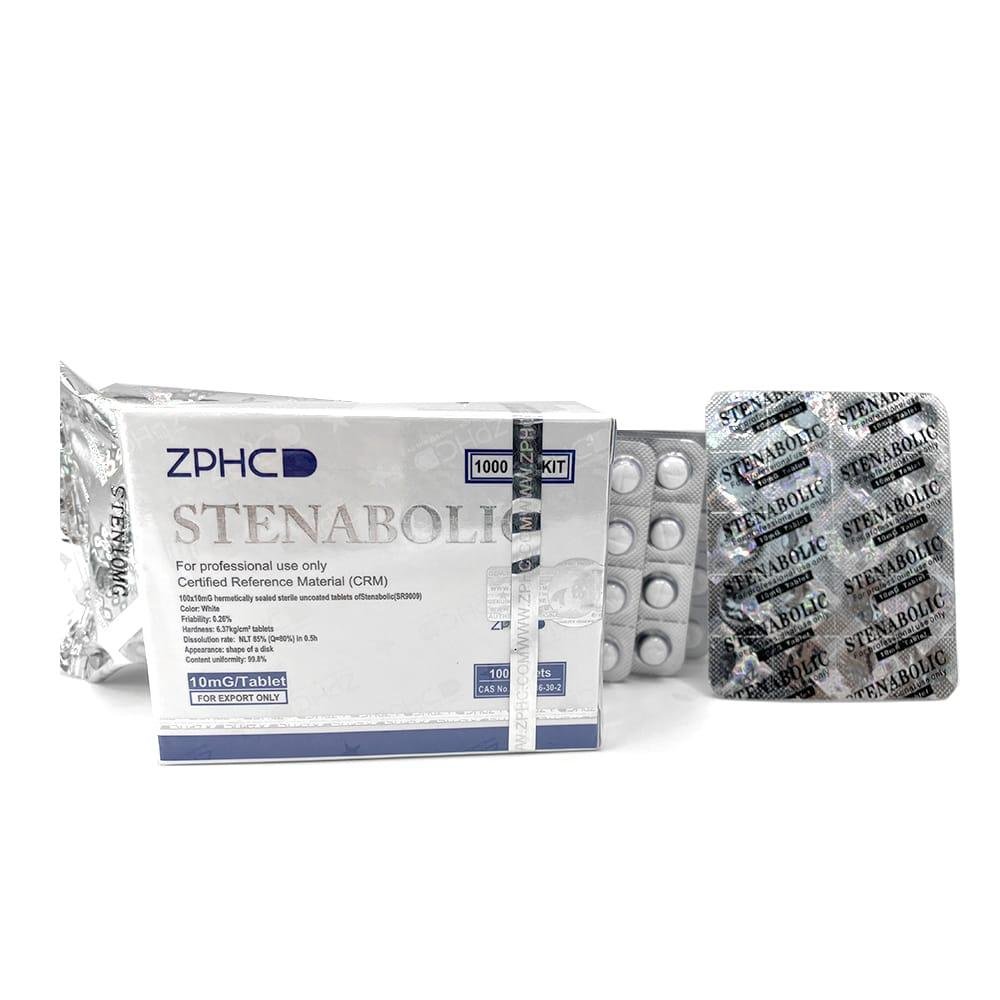 Stenabolic SR9009 ZPHC 10 mg metabolic modulator — front box of 100 tablets