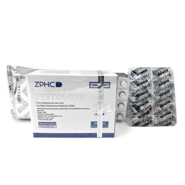 Testolone RAD-140 ZPHC 10 mg oral SARM — front box of 100 tablets