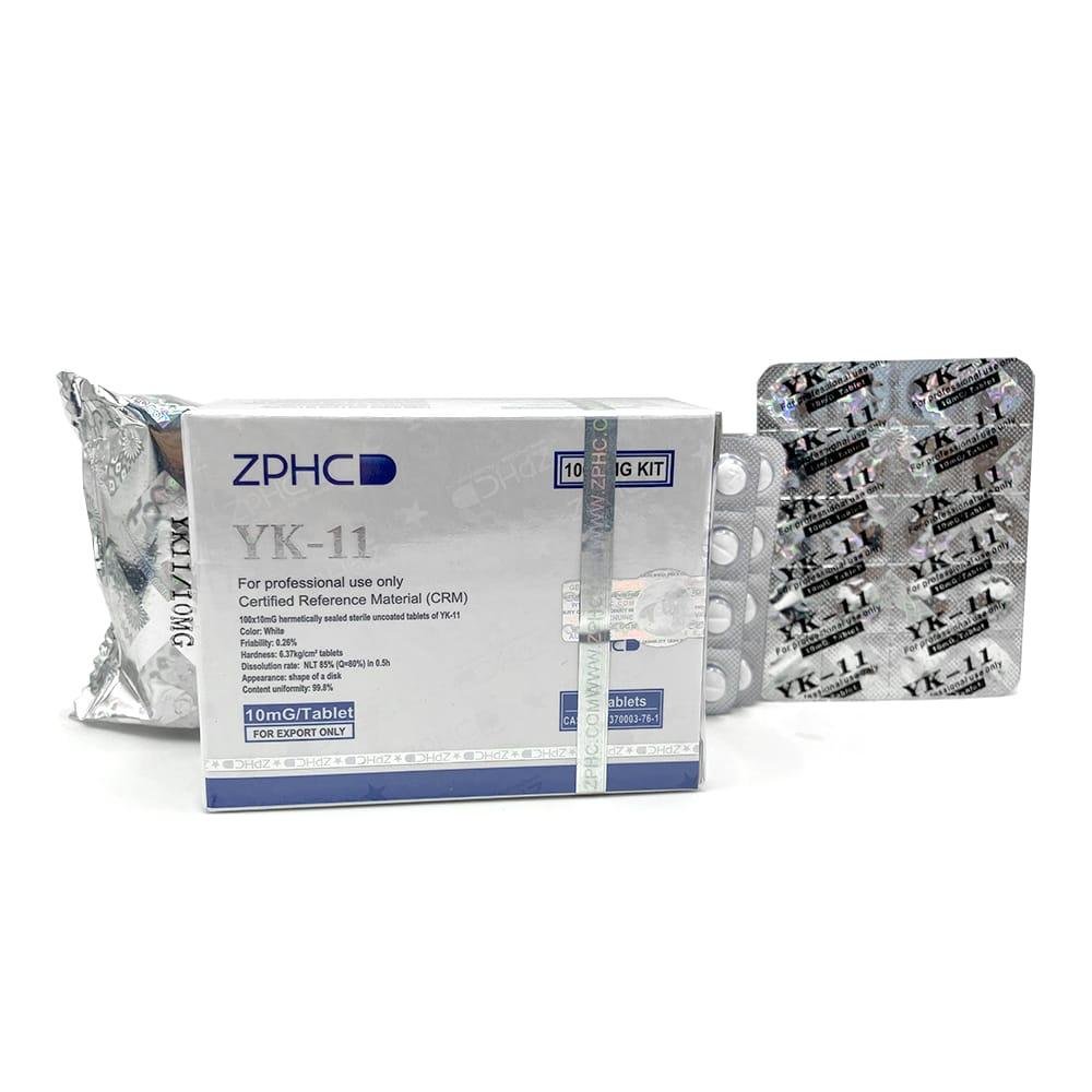 YK-11 ZPHC 10 mg myostatin-inhibitor SARM — front box of 100 tablets