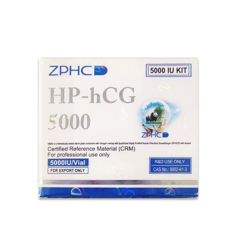 HP-hCG ZPHC 5 000 IU — front box with lyophilized vial of human chorionic gonadotropin
