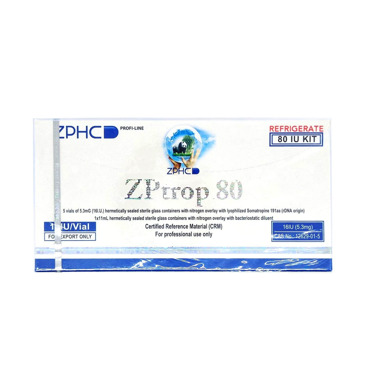 Human Growth Hormone ZPHC 80 iu image front Human Growth Hormone ZPHC 80 iu image front
